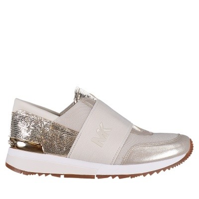 Afbeelding van Michael Kors 43T8MKFS3D dames sneakers goud