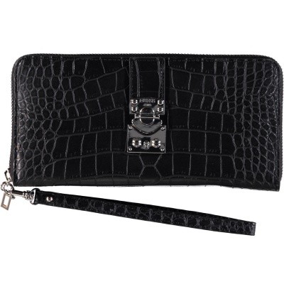 Afbeelding van Guess SWCR6693460 dames portemonnee zwart