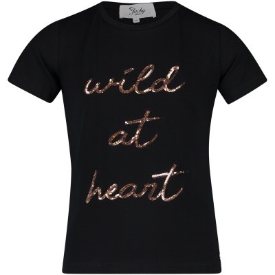 Afbeelding van Jacky Girls JGFW18065 kinder t-shirt zwart