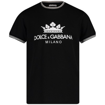 Afbeelding van Dolce & Gabbana L4JT7L G7QOG kinder t-shirt zwart