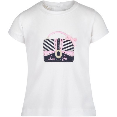 Afbeelding van Liu Jo H19052 baby t-shirt wit