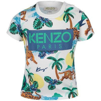 Afbeelding van Kenzo KN10598BB baby t-shirt wit