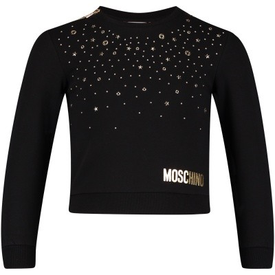 Afbeelding van Moschino HDF01W kindertrui zwart