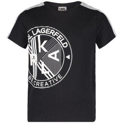 Afbeelding van Karl Lagerfeld Z25176 kinder t-shirt zwart