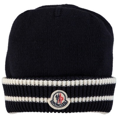 Afbeelding van Moncler 9921105 babymutsje navy
