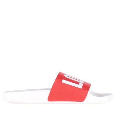 Afbeelding van The White Brand L0012 dames slippers rood