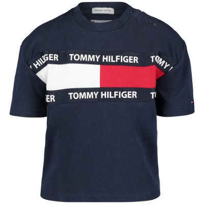 Afbeelding van Tommy Hilfiger KS0KS00036B baby t-shirt navy
