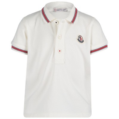 Afbeelding van Moncler 8306605 baby polo off white