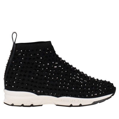 Afbeelding van Philipp Plein GSC0071 kindersneakers zwart