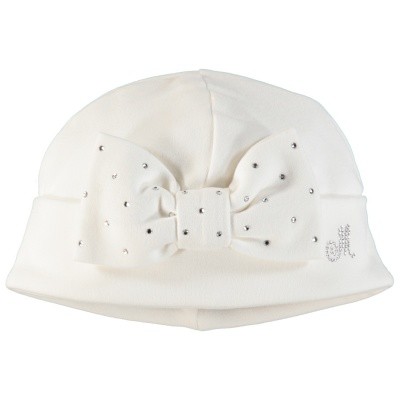 Afbeelding van MonnaLisa 372CAP babymutsje off white