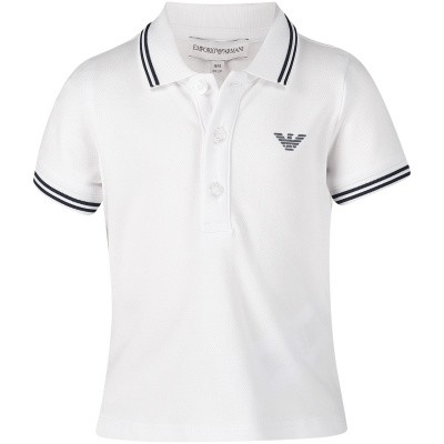 Afbeelding van Armani 8NHF05 baby polo wit