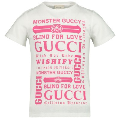 Gucci 547559 kinder t-shirt fuchsia Afbeelding van Gucci 547559 kinder t-shirt fuchsia