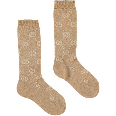 Afbeelding van Gucci 560311 babysokjes goud