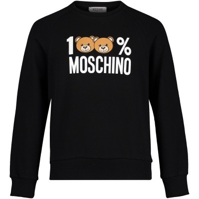 Afbeelding van Moschino HWF01W kindertrui zwart