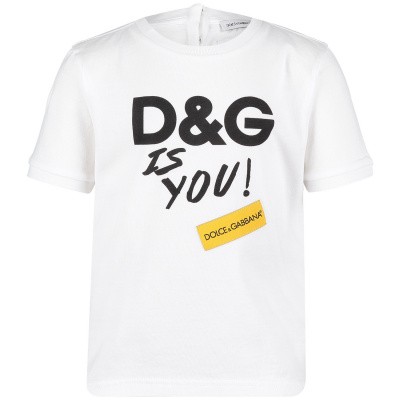 Afbeelding van Dolce & Gabbana L2JTCR baby t-shirt wit