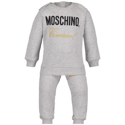 Afbeelding van Moschino MDK01H baby joggingpak grijs