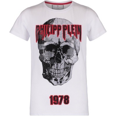 Afbeelding van Philipp Plein BTK0524 kinder t-shirt wit