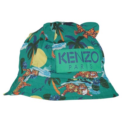 Afbeelding van Kenzo KN90507 baby hoedje groen