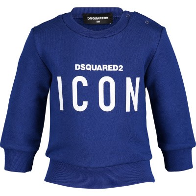 Afbeelding van Dsquared2 DQ03G3 baby trui cobalt blauw