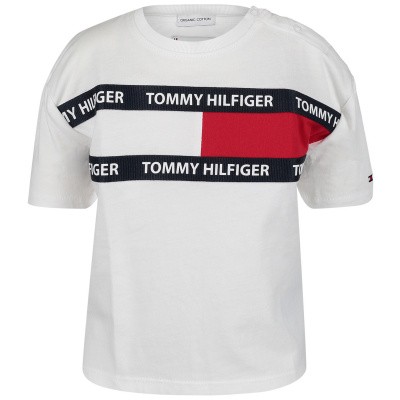 Afbeelding van Tommy Hilfiger KS0KS00036B baby t-shirt wit