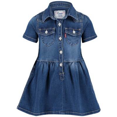 Afbeelding van Levi's NN30514 babyjurkje jeans