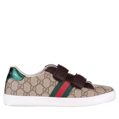 Afbeelding van Gucci 463091 9C220 kindersneakers bruin
