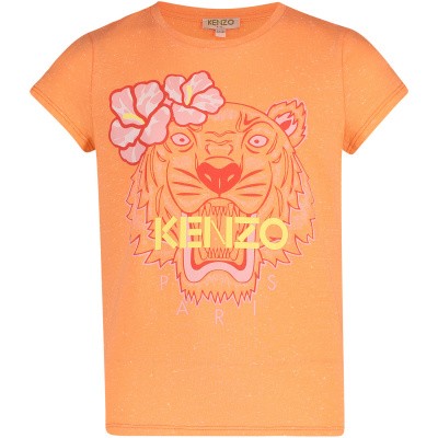 Afbeelding van Kenzo KN10138 kinder t-shirt zalm