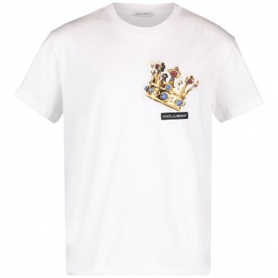Afbeelding van Dolce & Gabbana L4JT7N G7REY kinder t-shirt wit