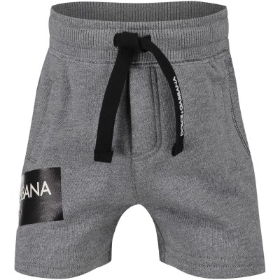 Afbeelding van Dolce & Gabbana L1JQC5 baby shorts grijs