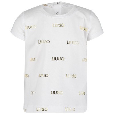 Afbeelding van Liu Jo H19067 baby t-shirt wit