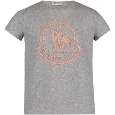 Afbeelding van Moncler 8069505 kinder t-shirt grijs
