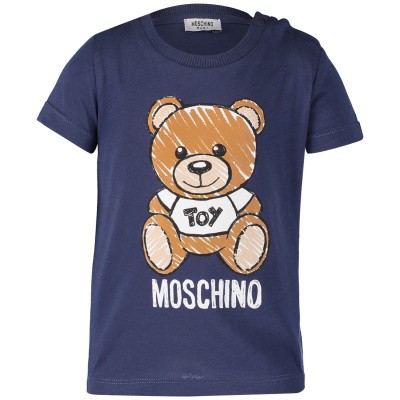 Afbeelding van Moschino MXM01N baby t-shirt navy
