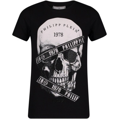 Afbeelding van Philipp Plein BTK0609 kinder t-shirt zwart