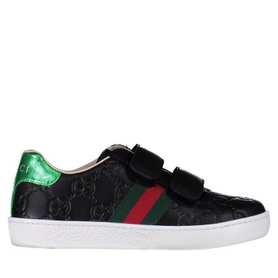 Afbeelding van Gucci 455448 DF720 kindersneakers zwart