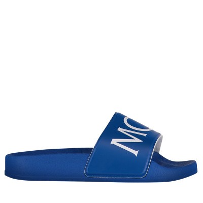 Afbeelding van Moncler MO0040100 kinderslippers cobalt blauw