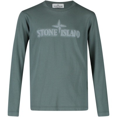 Afbeelding van Stone Island 691621155 kinder t-shirt donker groen