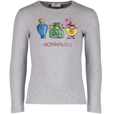 Afbeelding van MonnaLisa 112627P1 kinder tuniek licht grijs