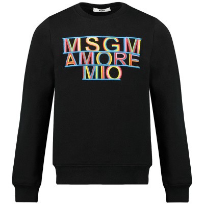 MSGM 020708 kindertrui zwart Afbeelding van MSGM 020708 kindertrui zwart