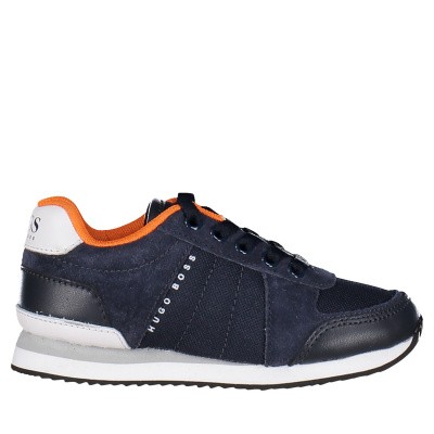 Afbeelding van Boss J29168 kindersneakers navy