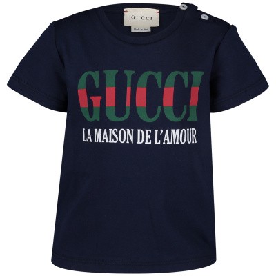 Afbeelding van Gucci 526659 baby t-shirt navy