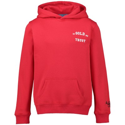 In Gold We Trust KIDSWK001108011226HS kinder hoodie rood Afbeelding van In Gold We Trust KIDSWK001108011226HS kinder hoodie rood