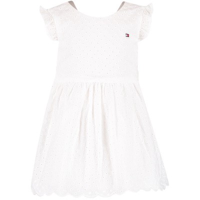 Afbeelding van Tommy Hilfiger KN0KN00963 babyjurkje wit