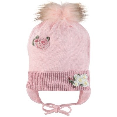 Afbeelding van MonnaLisa 192001A4 kindermuts licht roze