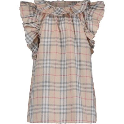 Afbeelding van Burberry 8005338 babyjurkje licht beige