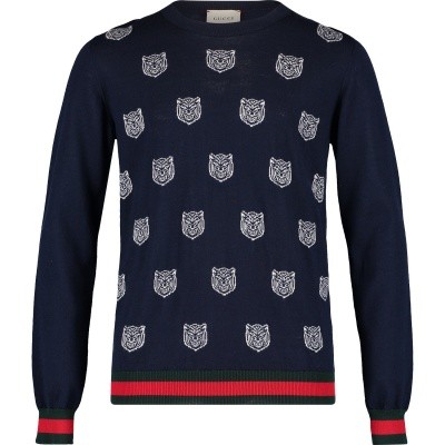 Afbeelding van Gucci 515917 kindertrui navy