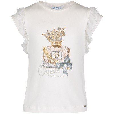 Afbeelding van Mayoral 3007 kinder t-shirt ecru