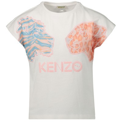 Kenzo KN10218 kinder t-shirt wit Afbeelding van Kenzo KN10218 kinder t-shirt wit