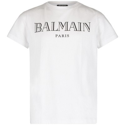 Afbeelding van Balmain 6K8611 kinder t-shirt wit