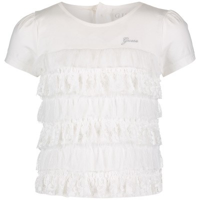 Afbeelding van Guess K91I19 kinder t-shirt wit