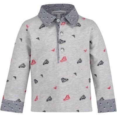 Afbeelding van Armani 6ZHF03 baby polo grijs